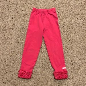 Ruffle butts girls 4t/5 pink leggings